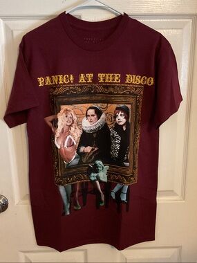 Panic! At The Disco Graphic Band Tee - Burgundy